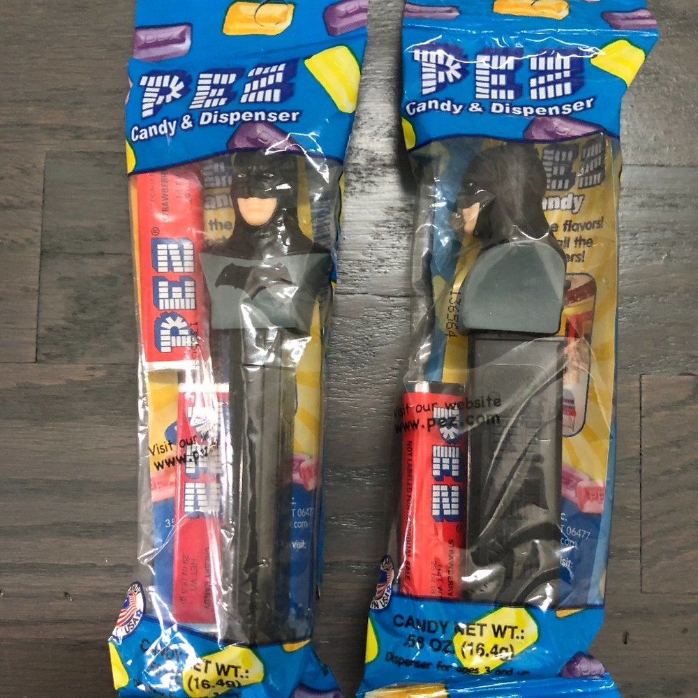 NEW PEZ BATMAN DC Comics Justice League Pez Candy & Dispenser SEALED (2)